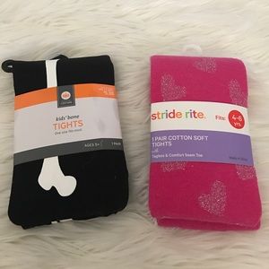 Set of 2 Girl's Tights