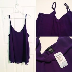 torrid Tops - NWT Double-Layer Chiffon Cami torrid Tops - NWT Double-Layer Chiffon Cami