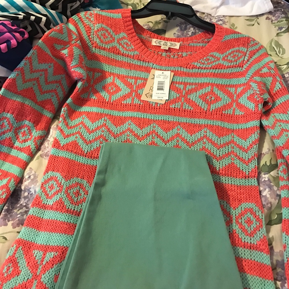 Sweater, pants outfit