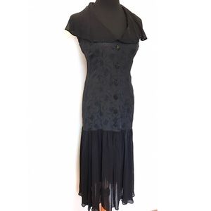 Vintage Dresses - Vintage Brocade Halter Dress Vintage Dresses - Vintage Brocade Halter Dress