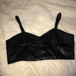 ❌SOLD❌Faux leather bustier