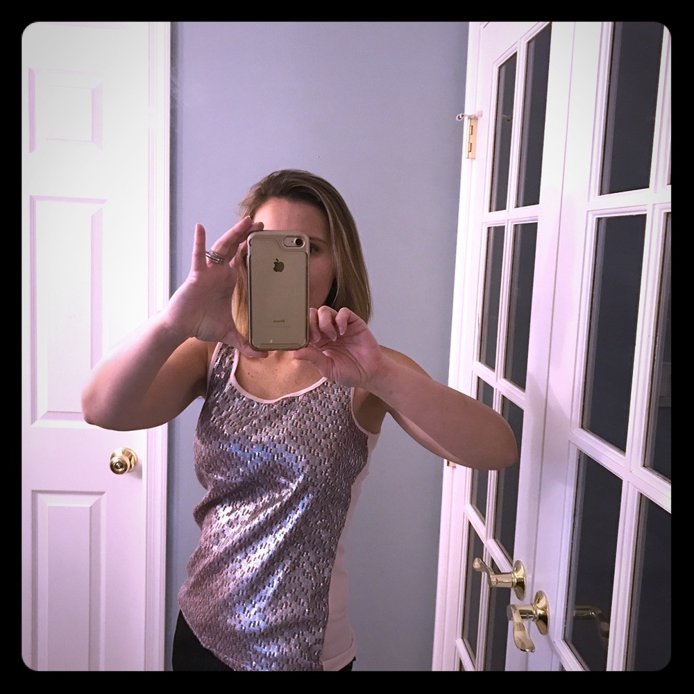 Sequin sleeveless top from the Limited