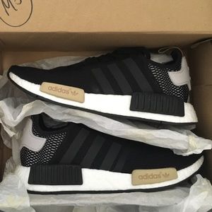 Adidas NMD R1 Nomad Runner Boost Blk Mesh/Pur Ice!