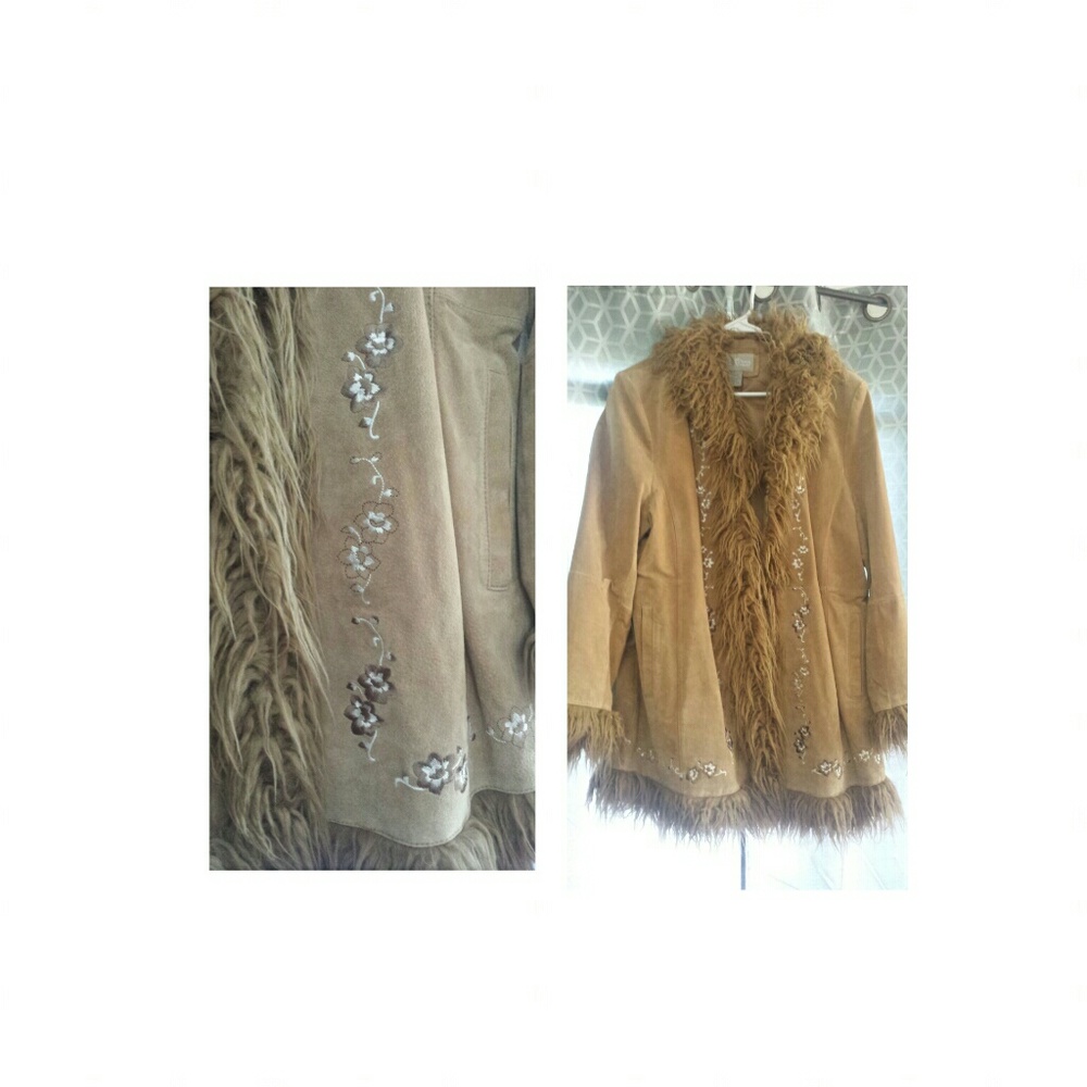 Tan suede jacket
