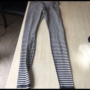 Lululemon striped wunder under pants size 4