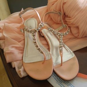 Dressy thong sandals.