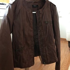 Bershka Faux Leather Biker jacket.