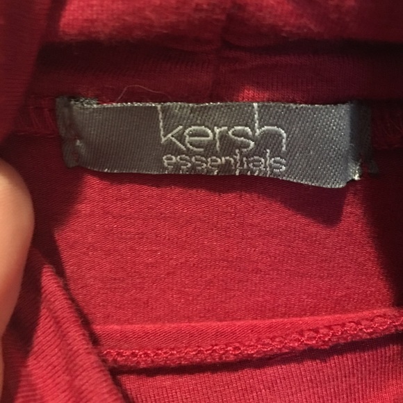 Women ruched high (mock)neck red top ❤️bundle/save - Picture 5 of 8