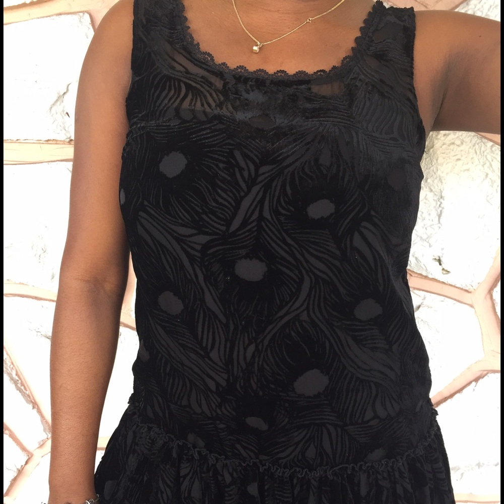 Suede free people dress