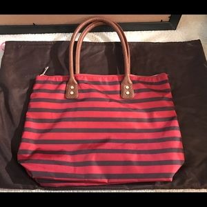 NWOT Old Navy Red/Navy Stripped Tote