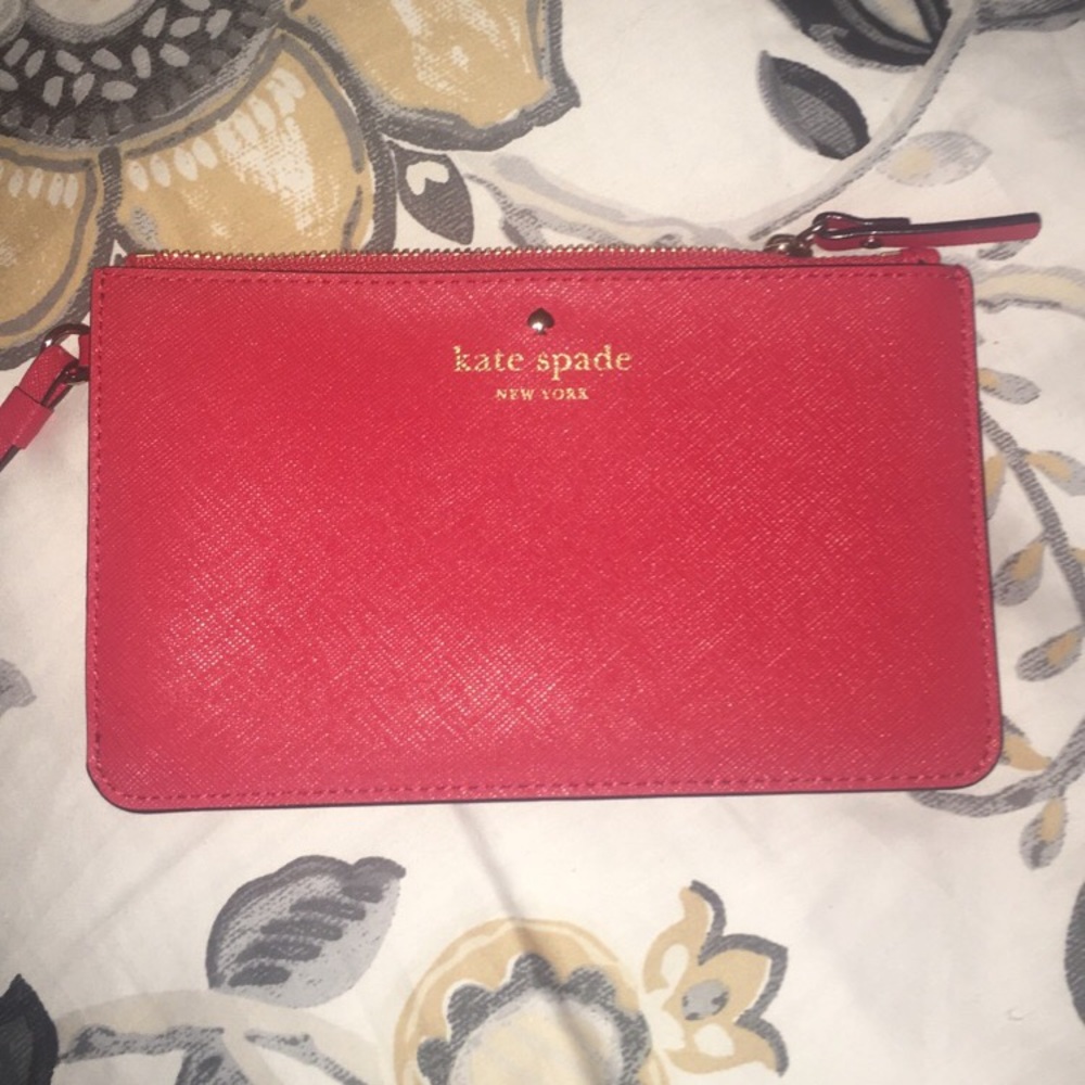 Red Kate Spade wristlet