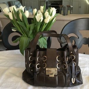 Brown Leather Jimmy Choo Handbag
