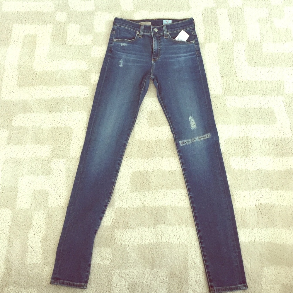 AG farrah skinny high rise jeans - size 27