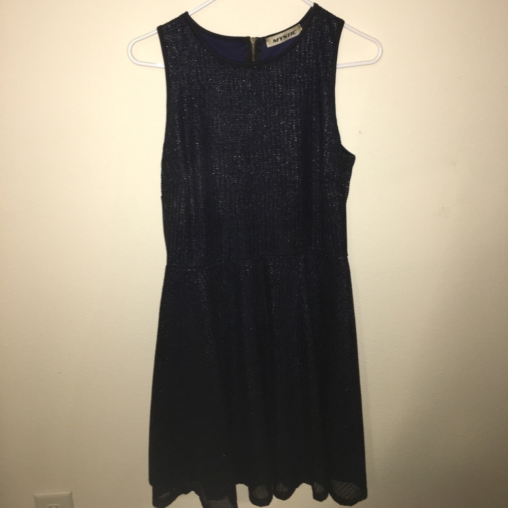 Blue and Black Metallic Dress (BRAND NEW) 40% off