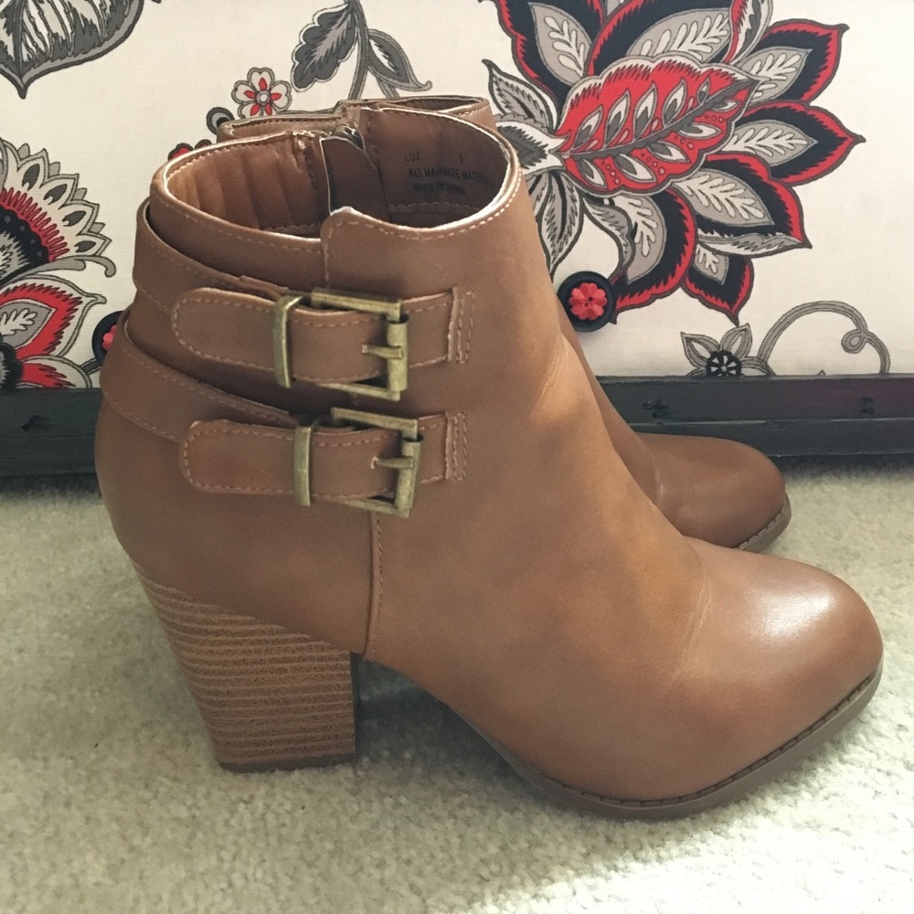 Charlotte Russe brown booties