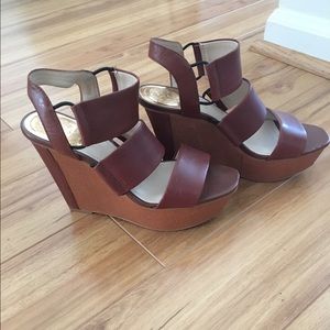 Vince Camuto Brown Wedges