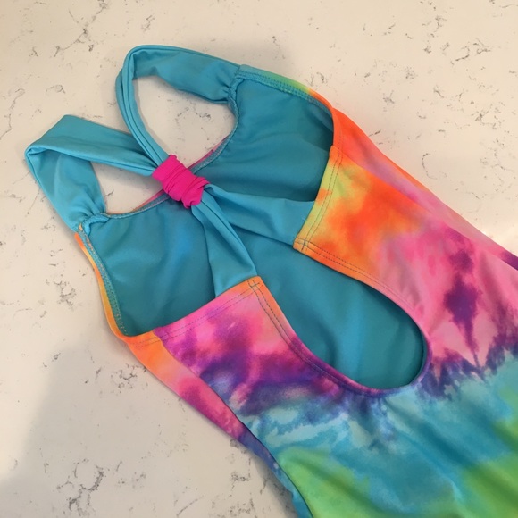 ☀️Rainbow One-piece Swim-suit with Skirt☀️ - Picture 2 of 6