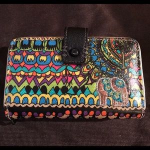 Sakroots Natural One World Wallet