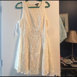 Fit and Flare white dress