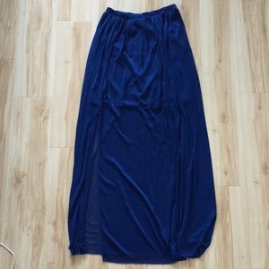 Royal Blue Sheer Mack Skirt