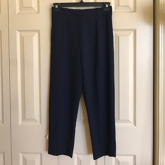 Topshop Pants - Topshop Navy Trousers