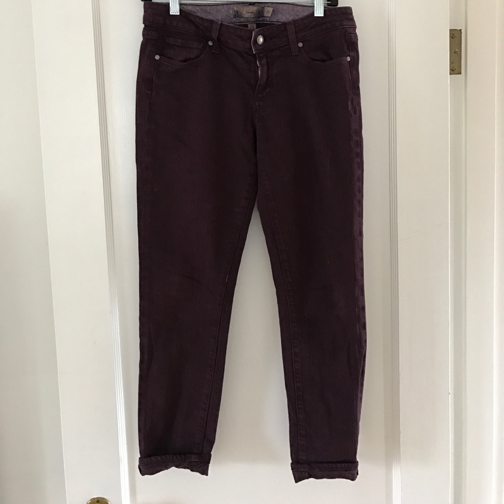 Paige denim - dark crimson/plum