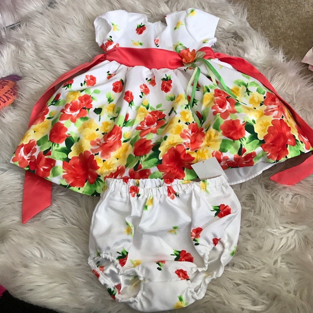Dress and diaper cover set