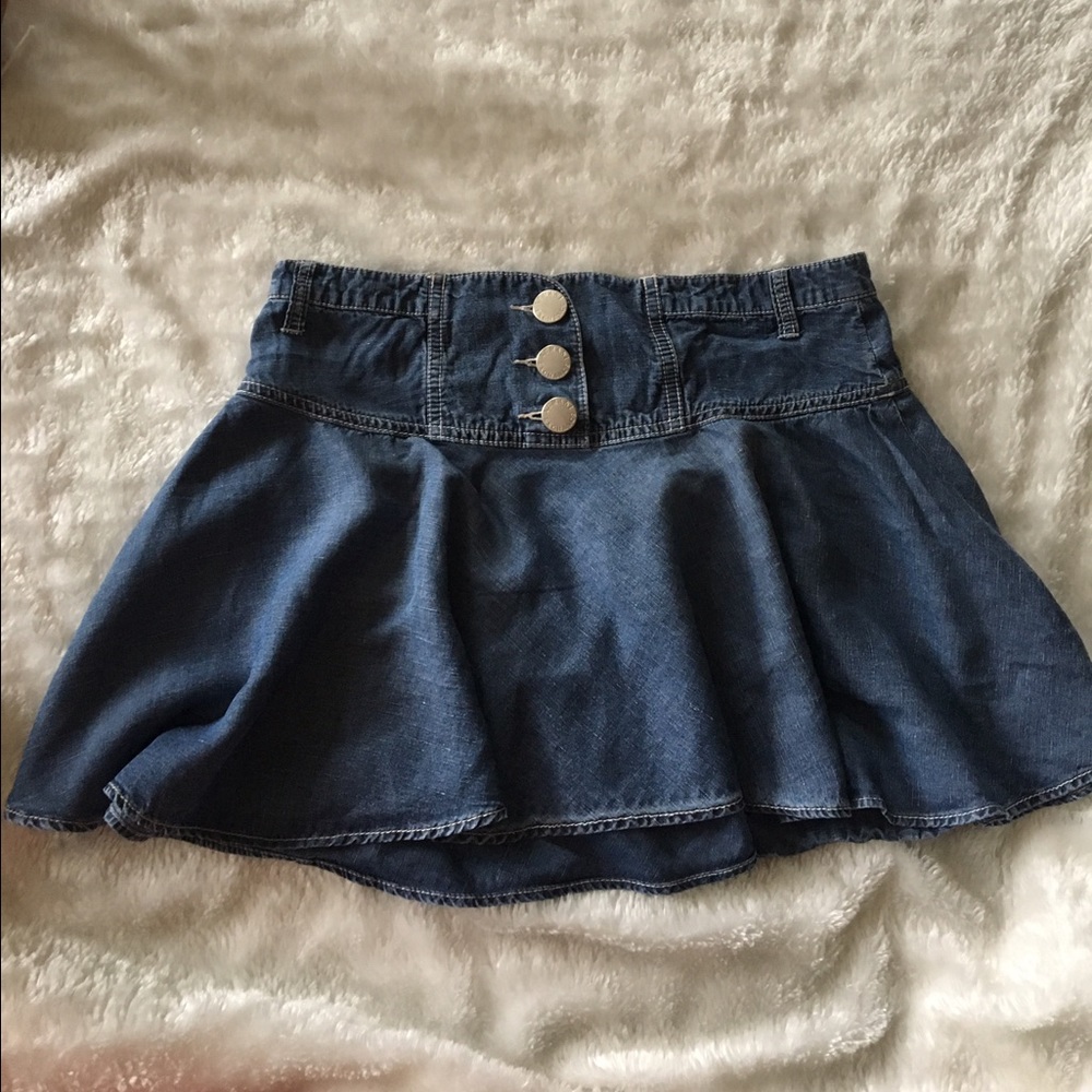 EUC Armani Exchange Flared Cotton Skirt