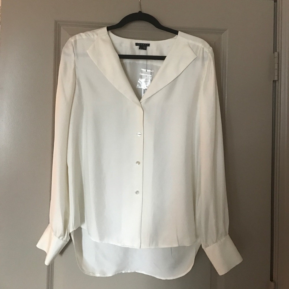 Theory silk blouse -Brand New