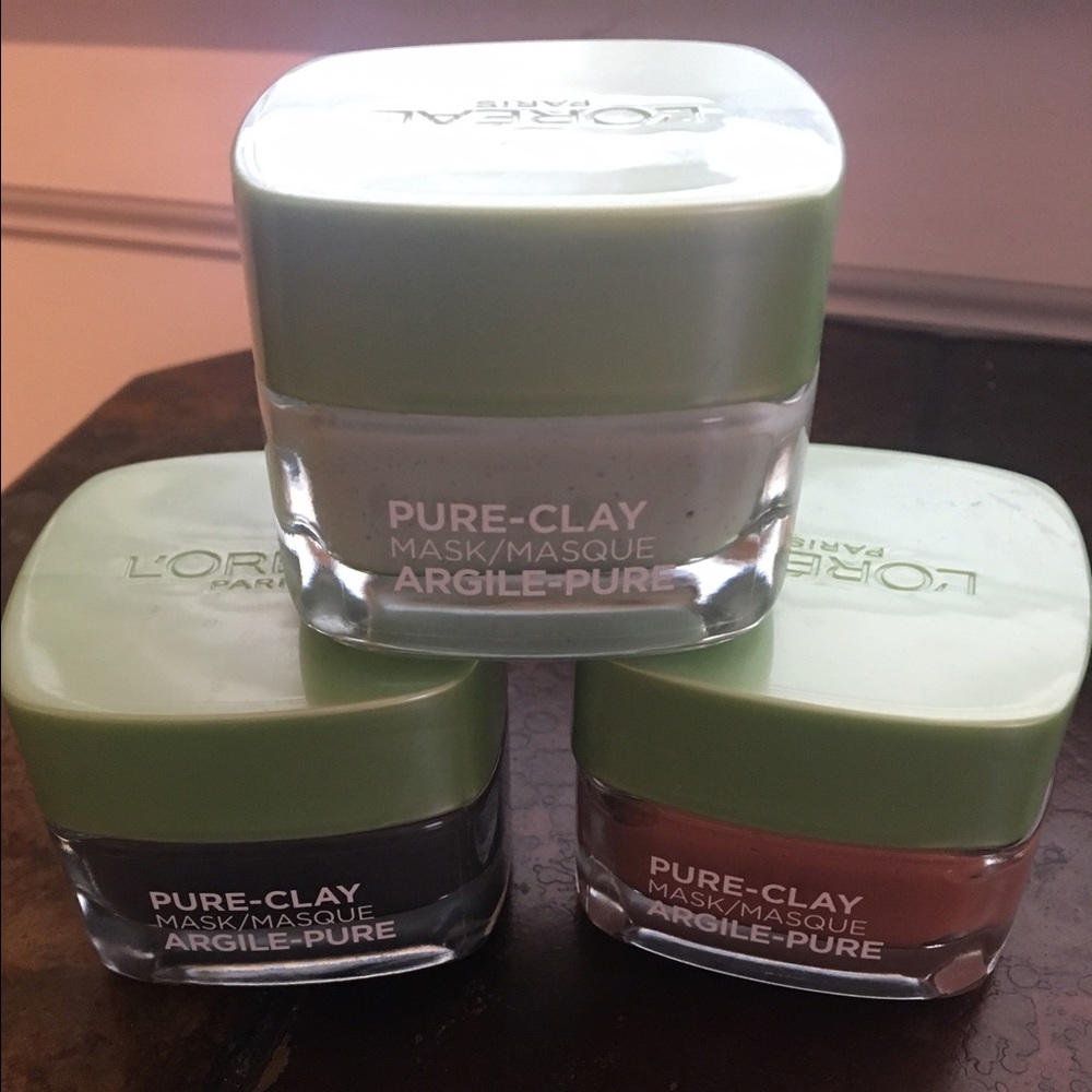 ****SOLD*****LOT OF 3 Clay Masks L'oreal - Picture 1 of 5