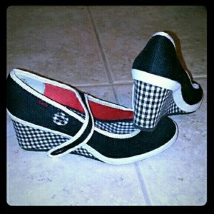 Cute mary jane wedges