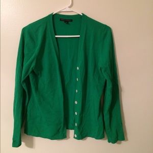 Kelly green cardigan