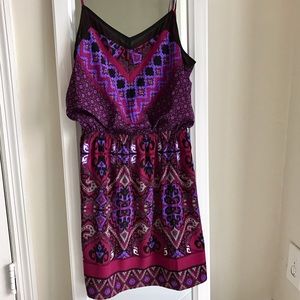 Purple tribal print Express Dress