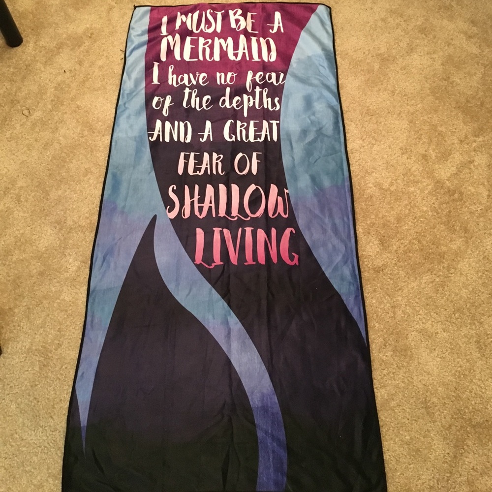 Soft Mermaid Beach Blanket/Towel