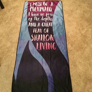 Soft Mermaid Beach Blanket/Towel