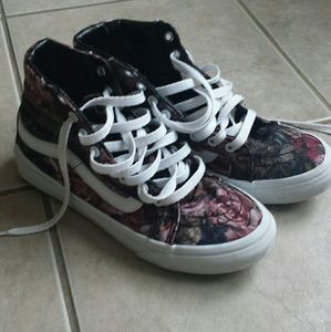 Floral Vans Old Skool hi-tops