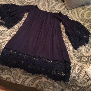 Boho navy dress