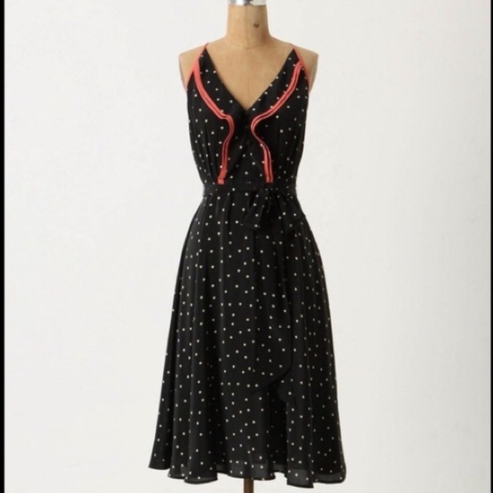 Anthropologie vintage polka dot dress