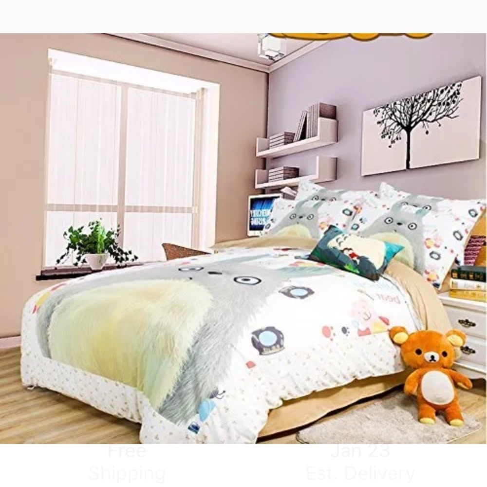 Totoro full size duvet with flat sheet