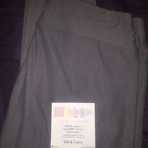 LULAROE charcoal grey leggings. TC