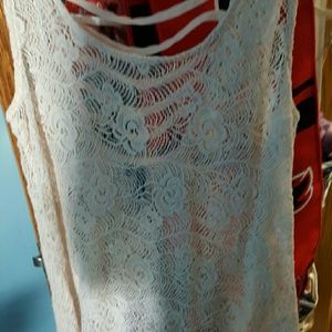 Lace tank top