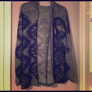 Hooded cardigan