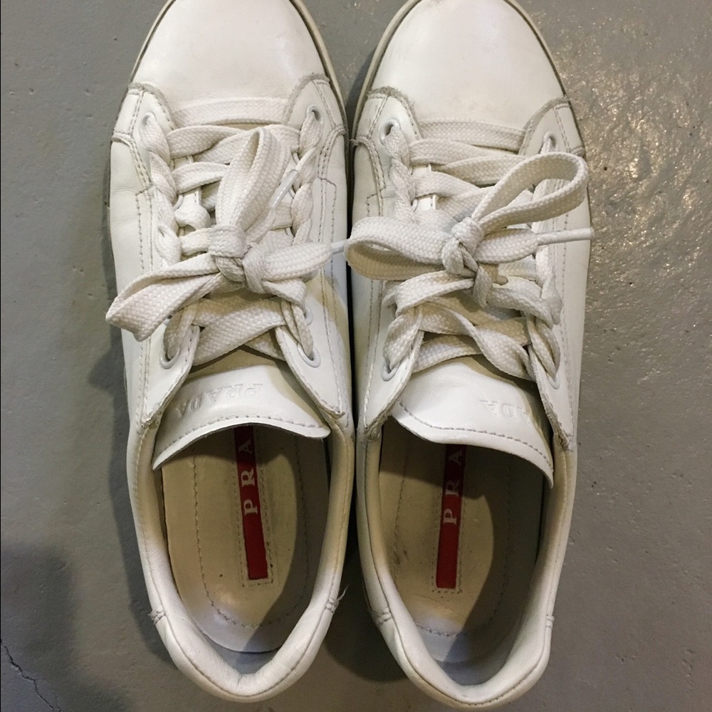 SOLD!Prada Leather Sneakers