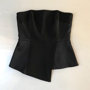 Never worn black asymmetrical top