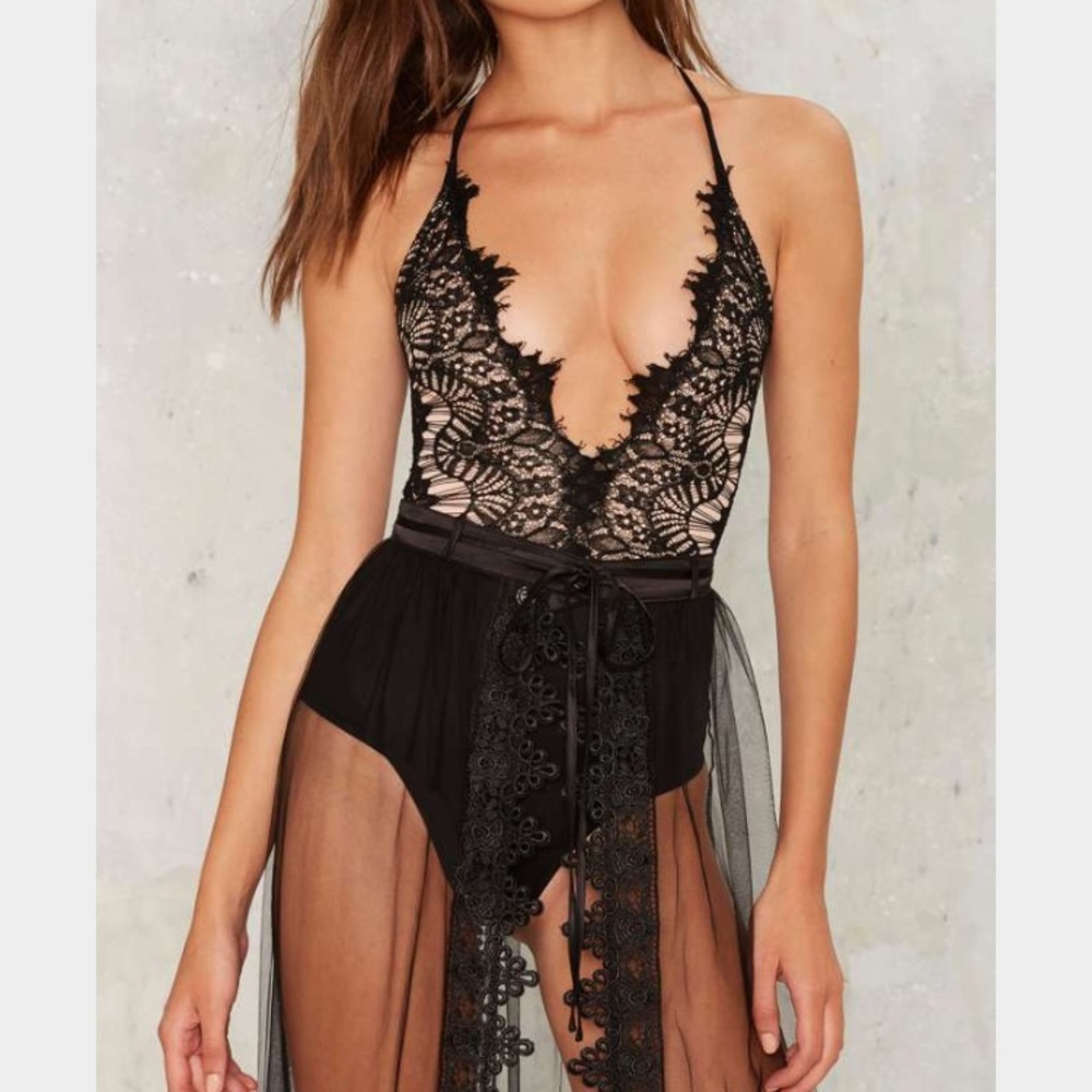NWT Nasty Gal Lace Bodysuit