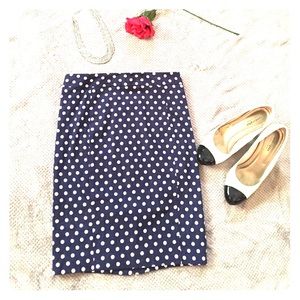 Polka Dot Pencil Skirt