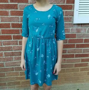 Girls Blue Floral Old Navy Dress Size XL