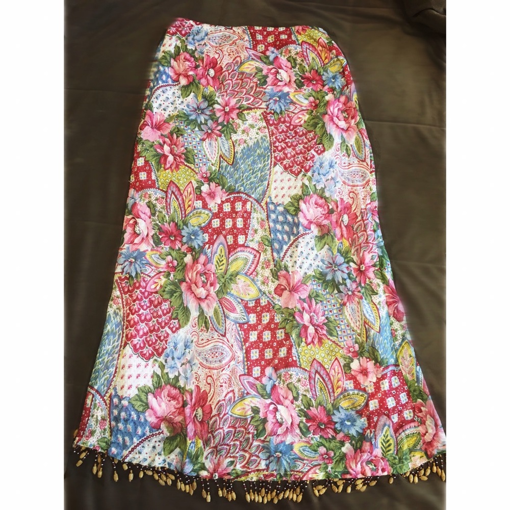 Boston Proper Floral Skirt