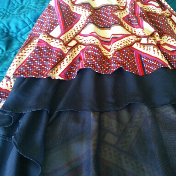 Busy Patterned Summer Dress - Picture 2 of 3