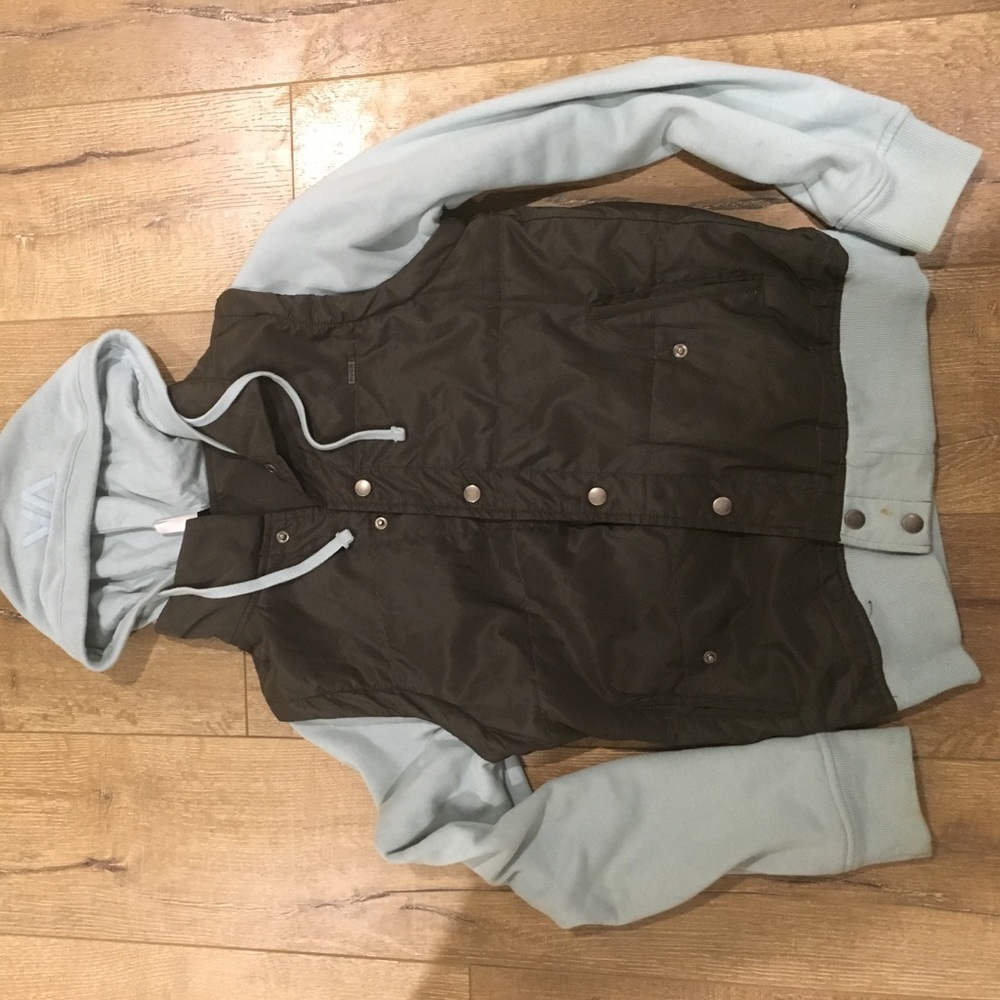 Sweatshirt with attached vest